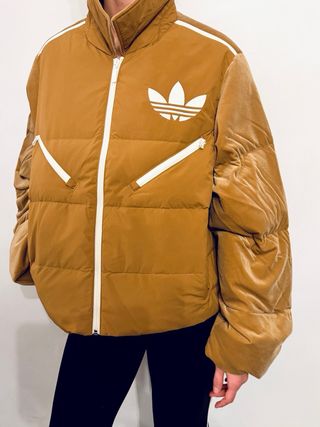 Cazadora Adidas Original Mostaza Retro Talla S