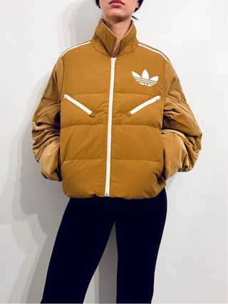 Cazadora Adidas Original Mostaza Retro Talla S