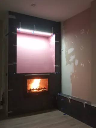 Montaje chimeneas, acabados muy finos y modernos