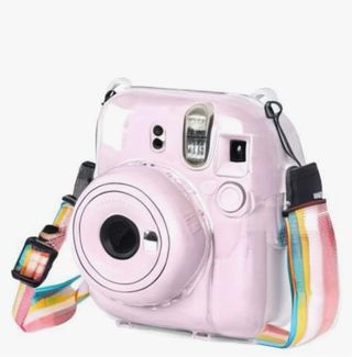 Instax Mini 11 Rosa + Funda Transparente