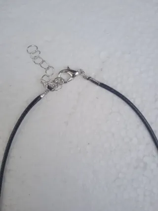 Collar Prisma Cristal Energía Cordón Cuero Unisex