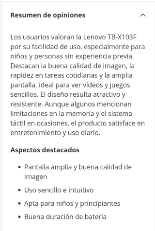 Tablet Lenovo 10,1" Negro ideal para niños pequeño