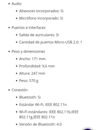 Tablet Lenovo 10,1" Negro ideal para niños pequeño