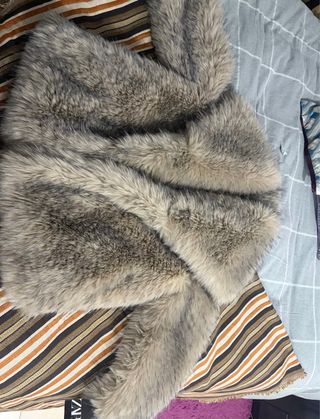 Abrigo de pelo Zara Talla M