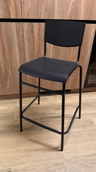2 Taburetes Altos Negros
