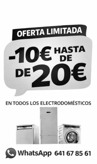 Nevera, lavadora, secadora, lavavajillas