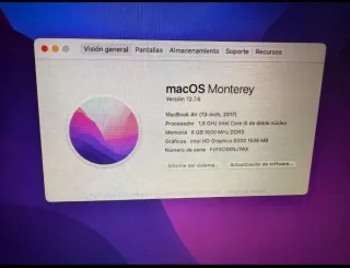 MacBook Air  13 Plata vendo o cambio por iPhone