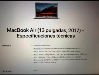 MacBook Air  13 Plata vendo o cambio por iPhone