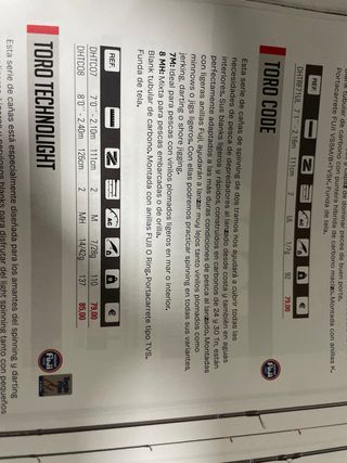 Caña Hart Toro Code 2.10m.