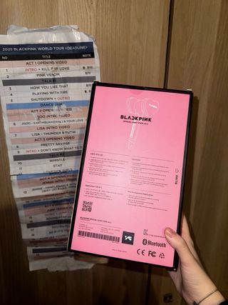 Blackpink Lightstick V2 + Setlist Oficial Barcelon