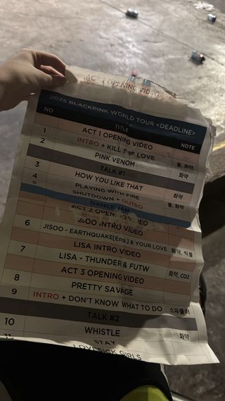 Blackpink Lightstick V2 + Setlist Oficial Barcelon