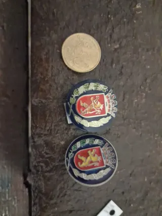 2 Insignias Gorra Policía Zaragoza Antiguas