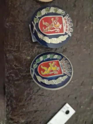 2 Insignias Gorra Policía Zaragoza Antiguas
