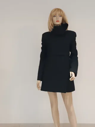 Patrizia Pepe cappotto 100% Lana Nero