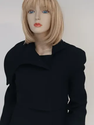 Patrizia Pepe cappotto 100% Lana Nero