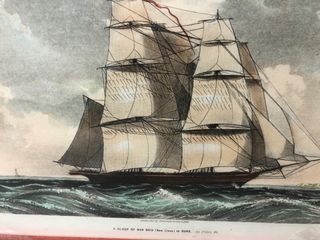 Pareja de cuadros de barcos antiguos