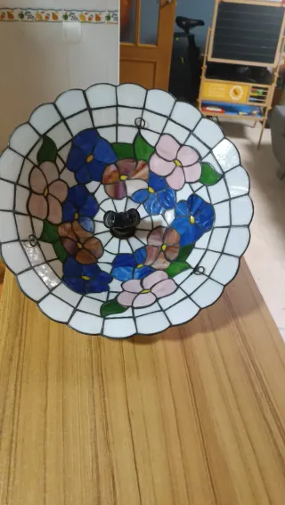 Lampada Tiffany in Vetro Multicolore