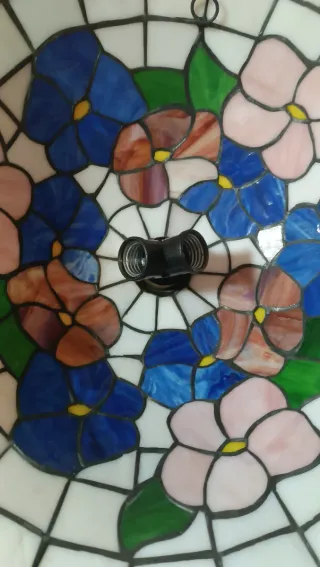 Lampada Tiffany in Vetro Multicolore