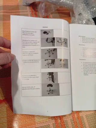 Taburete Pony Ajustable QUIRUMED Negro