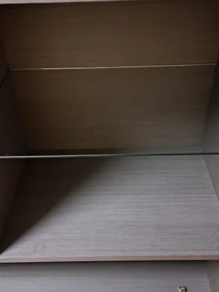 Vitrina Comedor Madera y Cristal