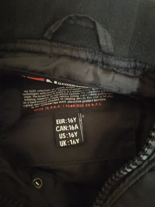 Abrigo Geographical Norway Negro