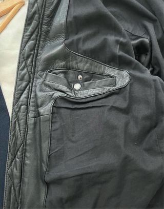 Chaqueta Cuero Pepe Jeans Negra Talla L