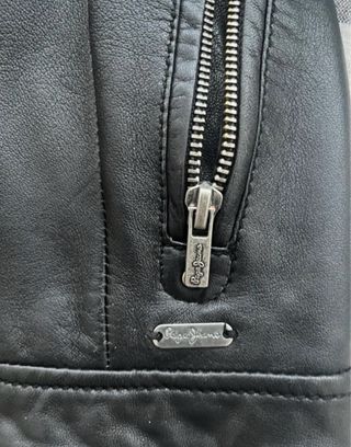 Chaqueta Cuero Pepe Jeans Negra Talla L