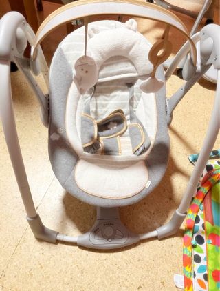 Mecedora Columpio Bebé Gris