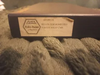 Reloj Termómetro Plata Pedro Durán