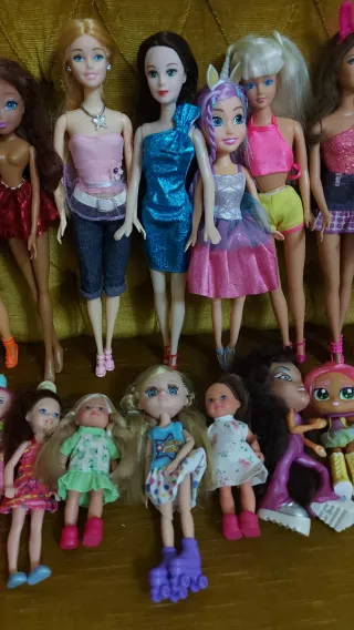 Lotto Bambole Barbie Miste