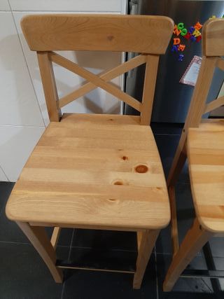 2 Taburetes Madera Ikea