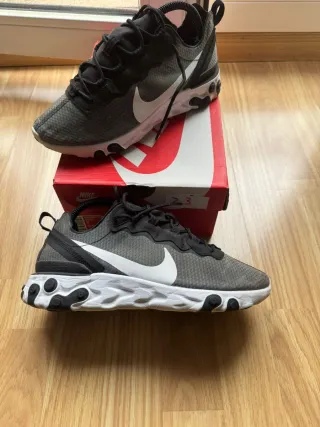 Nike React Element 55 Negro Gris