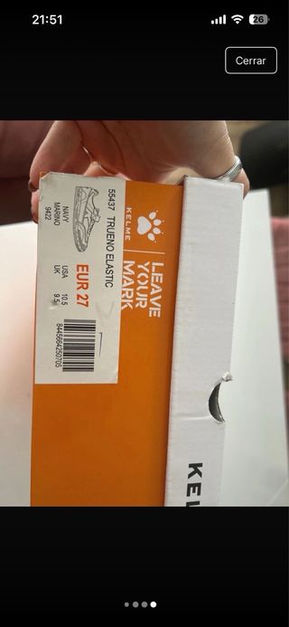 Zapatillas deportiva niño Kelme numero 27