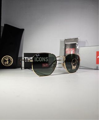 Occhiali Ray Ban Hexagonal Oro Lenti Verdi