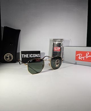 Occhiali Ray Ban Hexagonal Oro Lenti Verdi