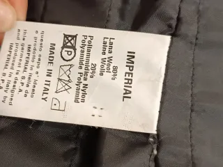 Imperial cappotto lana nero collo alto M