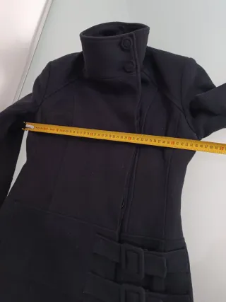 Imperial cappotto lana nero collo alto M