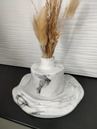 Set Vassoio e Vaso Decorativo Home