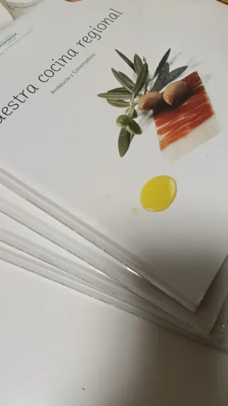 Libros Nuestra cocina regional, 4 tomos.