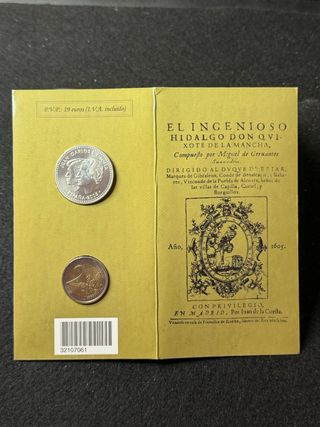 Cartera FNMT 12€ Plata y 2€ Quijote