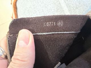 Botines flecos beige/marrón talla 40