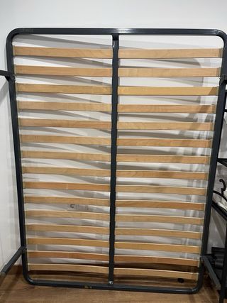 Somier Doble 135cm Metal y Madera