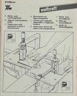 Wolfcraft 6198 Mesa Sierra + Plantilla Fresa Mila