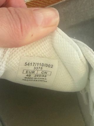 Zapatillas Zara Talla 40 Beige/Blanco