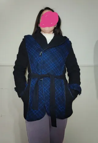 Cappotto corto donna con cappuccio