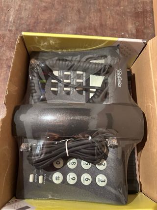 Teléfono fijo Telefonica negro