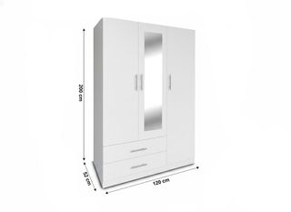 Armario 3 Puertas con Espejo