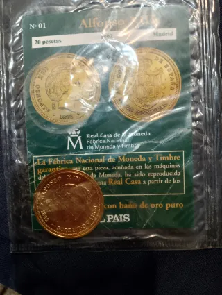 Moneda Alfonso XIII 20 Pesetas 1892 Oro