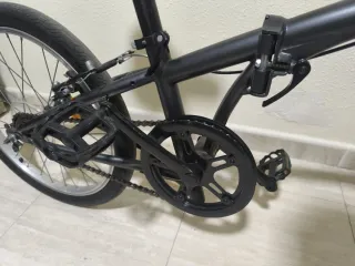 Bicicleta Plegable Btwin Gris