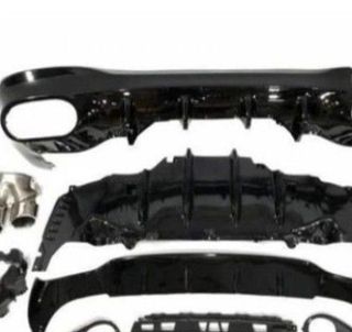 Difusor Trasero Mercedes W118 CLA Look A45 Negro B